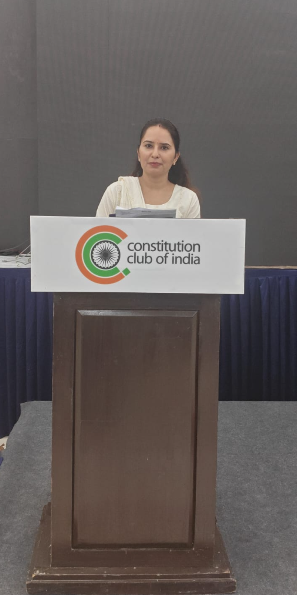 Constitution Club India recognition for West Delhi advisor